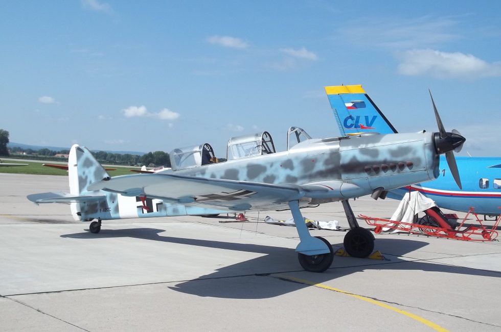 A preserved P-2 in airworthy warbird condition, the type still flown on the European display circuit.