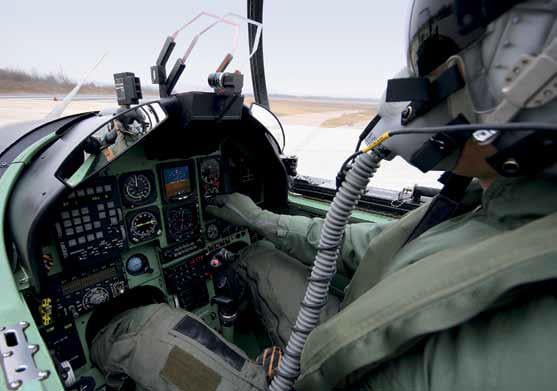 The PC-9 cockpit a fast-jet layout scaled to a turboprop trainer.