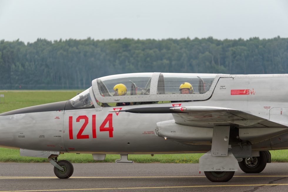 A TS-11 Iskra flying at the Radom Air Show the type still a crowd favourite in Poland.