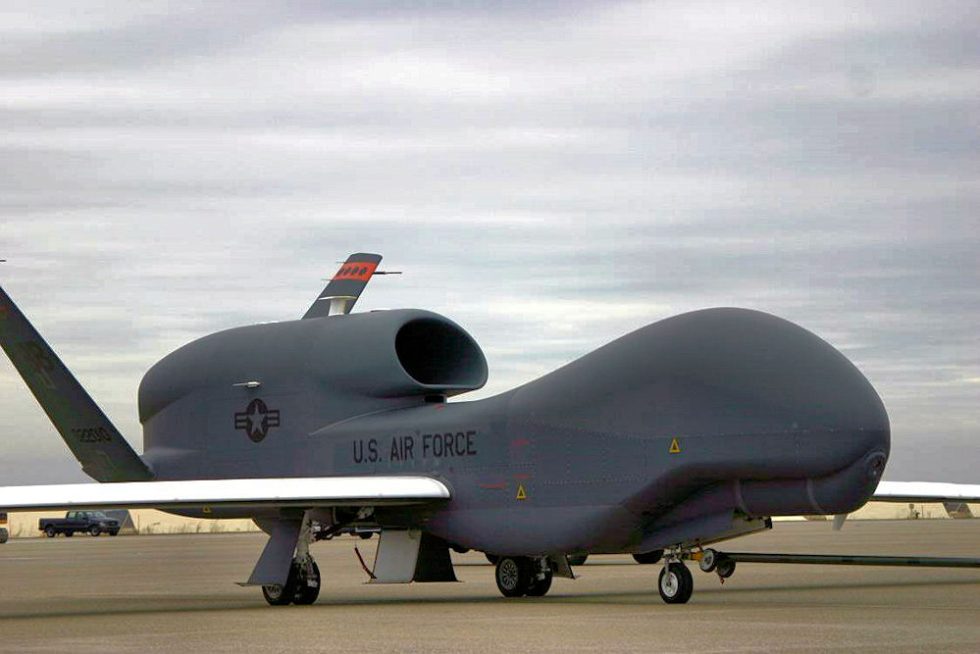 An RQ-4 Global Hawk of the 9th Operations Group at Beale Air Force Base, California.