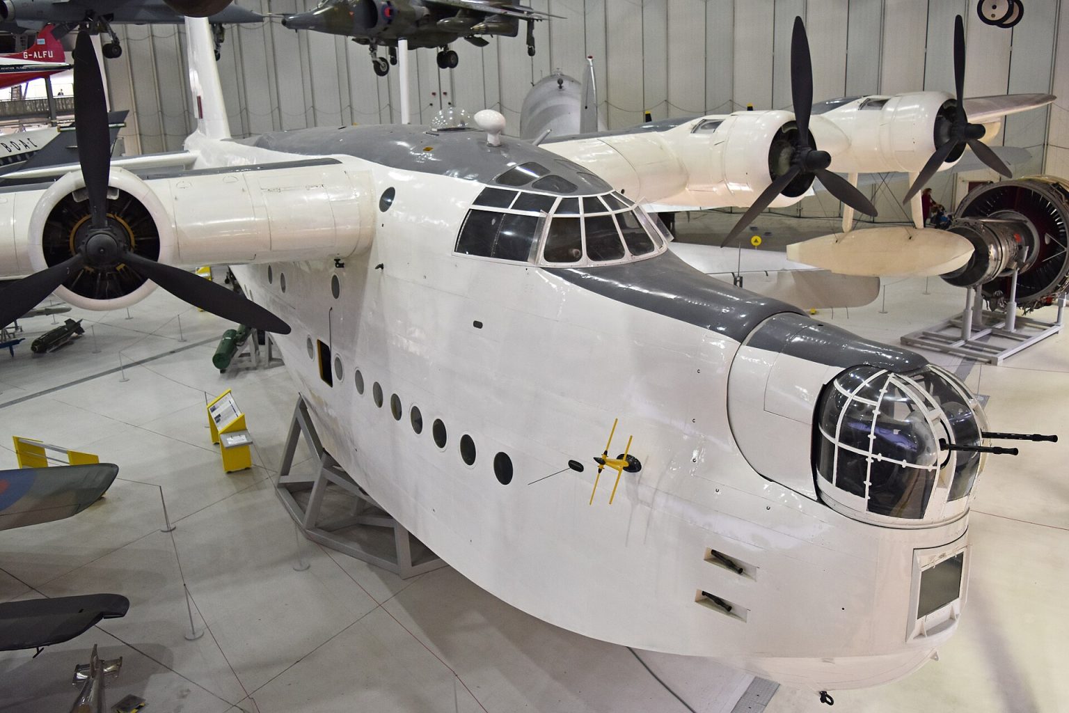 Preserved Short Sunderland Mk V ML796 at IWM Duxford. Photo: Alan Wilson / Wikimedia Commons (CC BY-SA 2.0).
