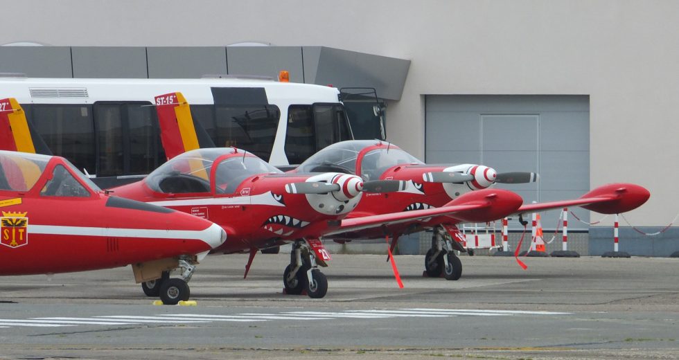 An SF-260M of the Belgian Air Force, the types launch military customer.