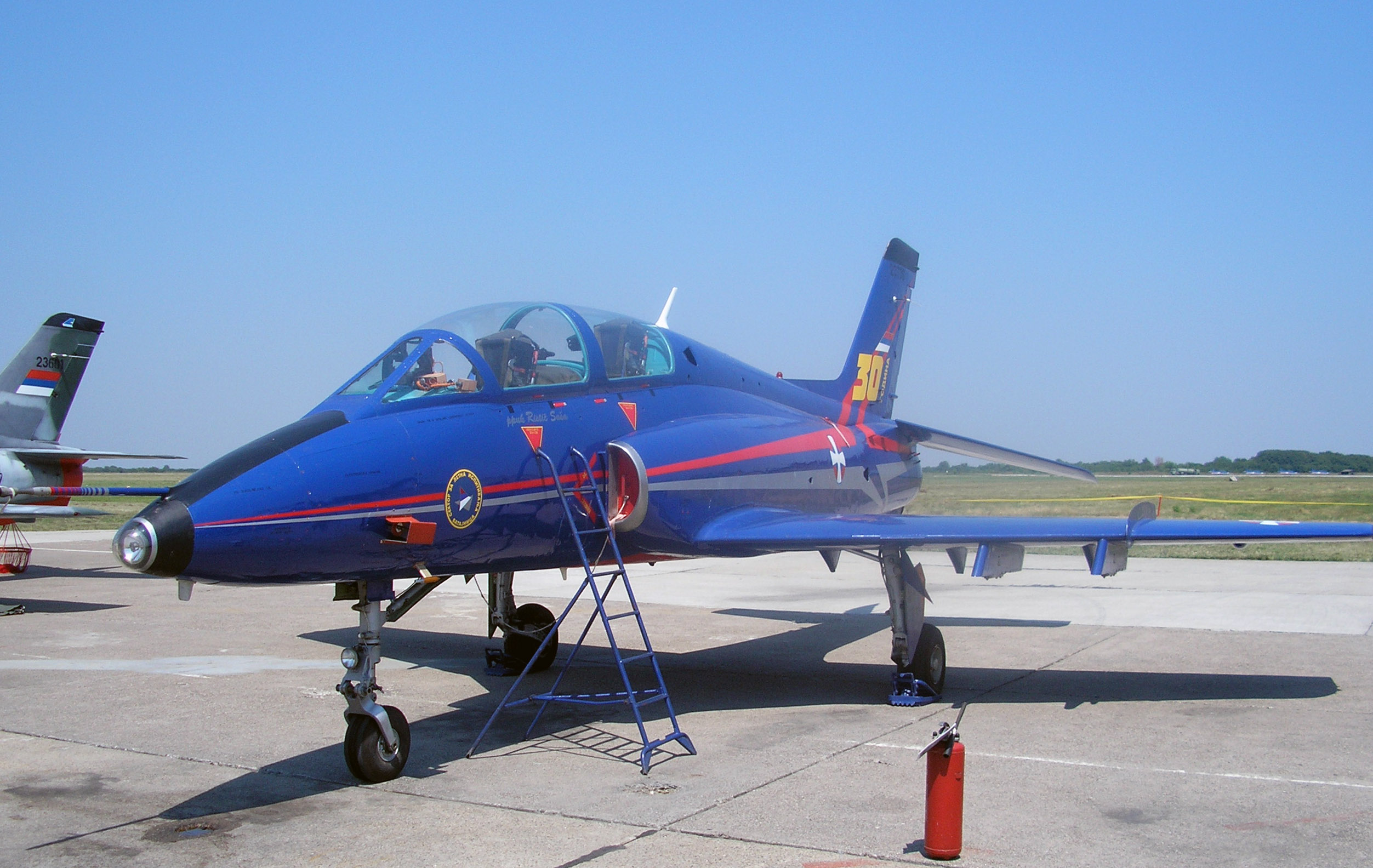 Soko G-4 Super Galeb of the Serbian Leteće Zvezde aerobatic team