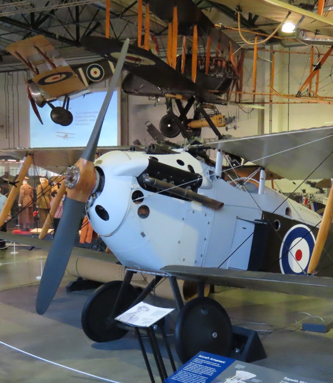 The surviving original Sopwith Dolphin C3988 on display at the RAF Museum London