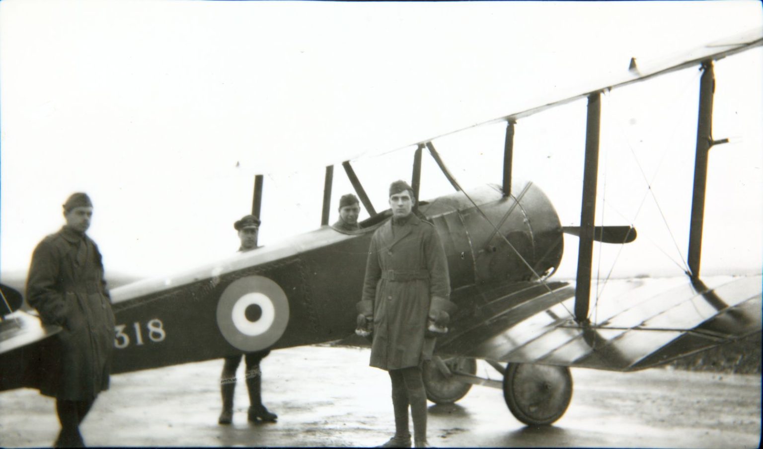 Sopwith Pup with airmen during the First World War