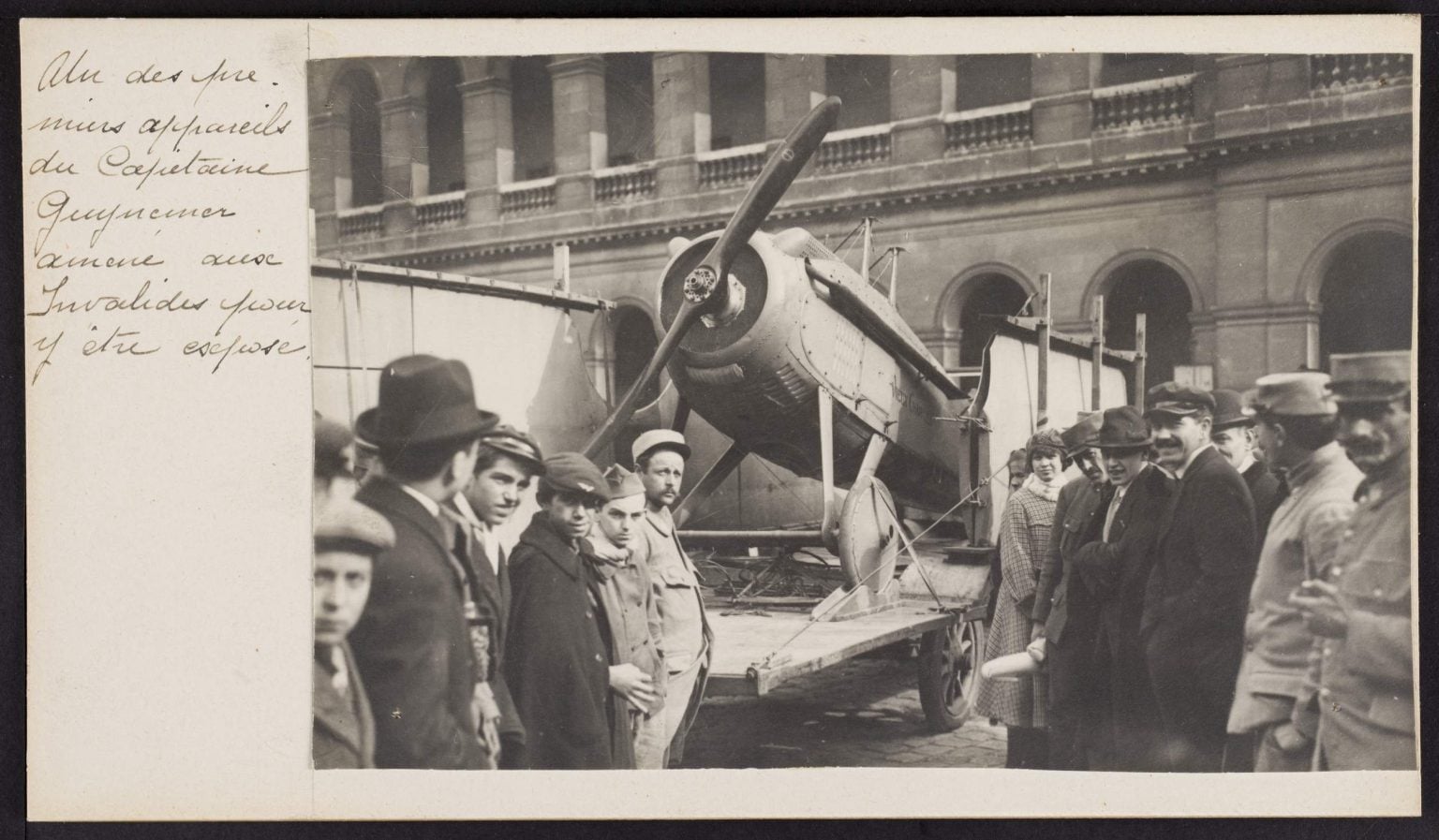 Georges Guynemer's SPAD S.VII being transported