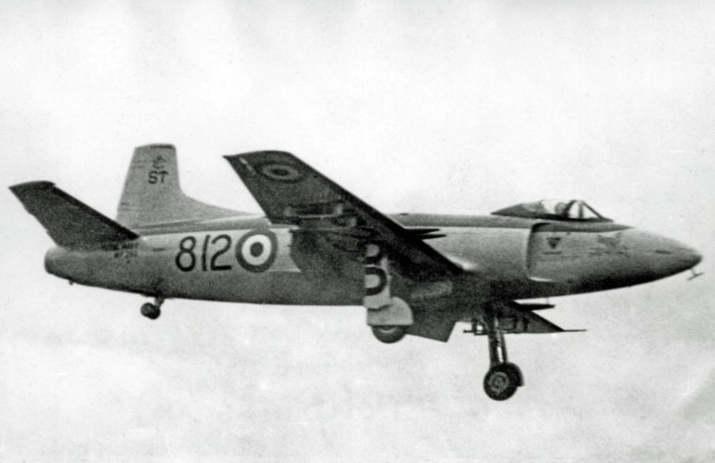 Supermarine Attacker FB.2 of 1831 Naval Air Squadron (RNVR), 1956. Photo: RuthAS / Wikimedia Commons (CC BY 3.0).