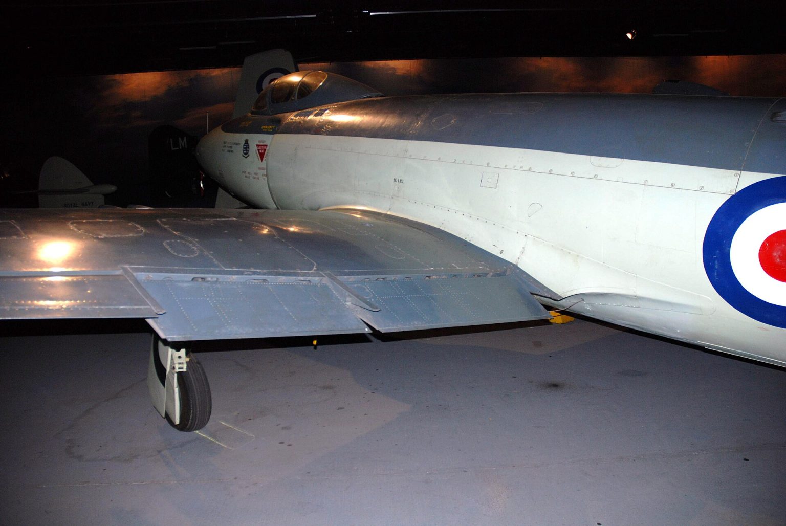 Preserved Supermarine Attacker at the Fleet Air Arm Museum, Yeovilton. Photo: Roland Turner / Wikimedia Commons (CC BY-SA 2.0).