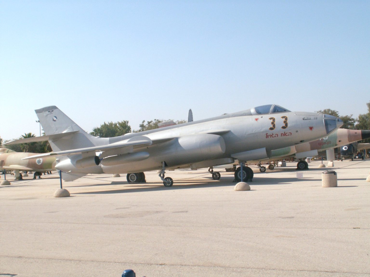 Preserved Israeli Vautour at Hatzerim, showing the bicycle undercarriage. Photo: Oren Rozen / Wikimedia Commons (CC BY-SA 3.0).