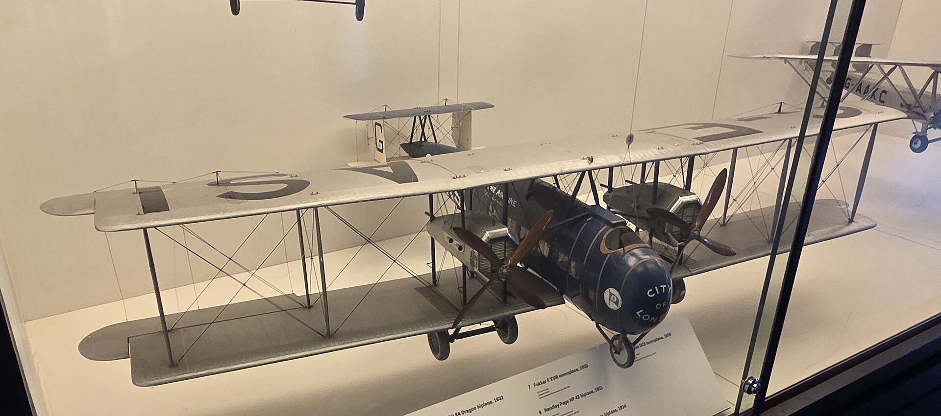 Vickers Vimy Commercial airliner of 1920 at the Science Museum, London