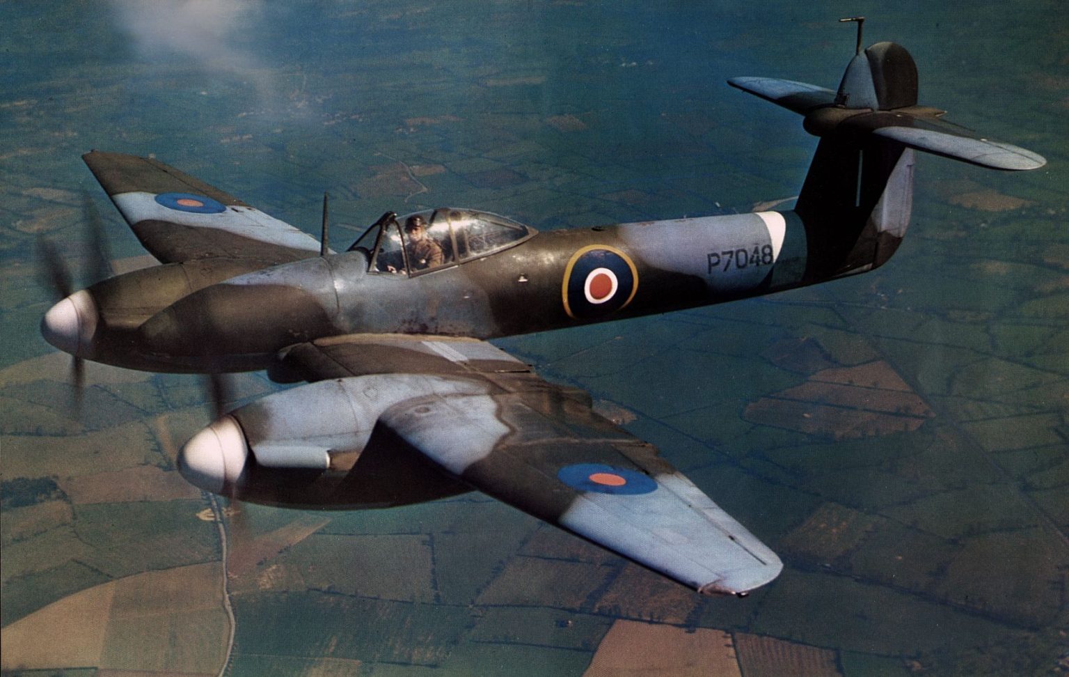 Side view of the Westland Whirlwind fighter