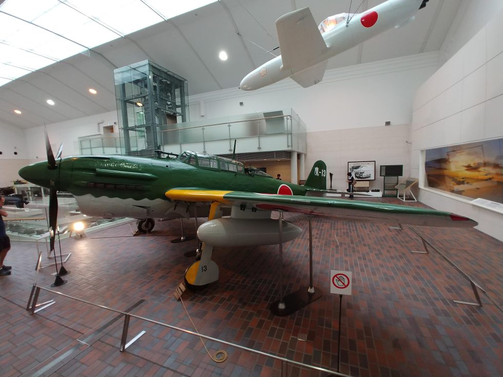 The sole surviving D4Y airframe, preserved at the Yshkan museum in Tokyo.